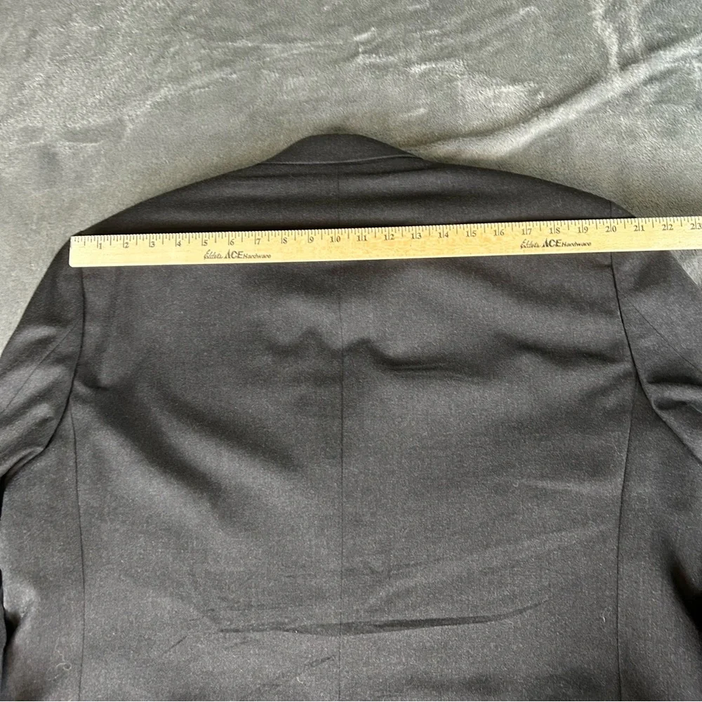 Chaps Ralph Lauren Blazer Mens 46R‎ Charcoal Gray Wool VTG Sport Coat 2 Button
